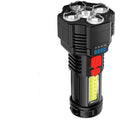 Lanterna Tática Recarregável LED X900 com Zoom e Modo Strobo